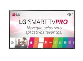TELA DISPLAY Smart TV LED 49" LG Full HD 49LJ551C 2 HDMI