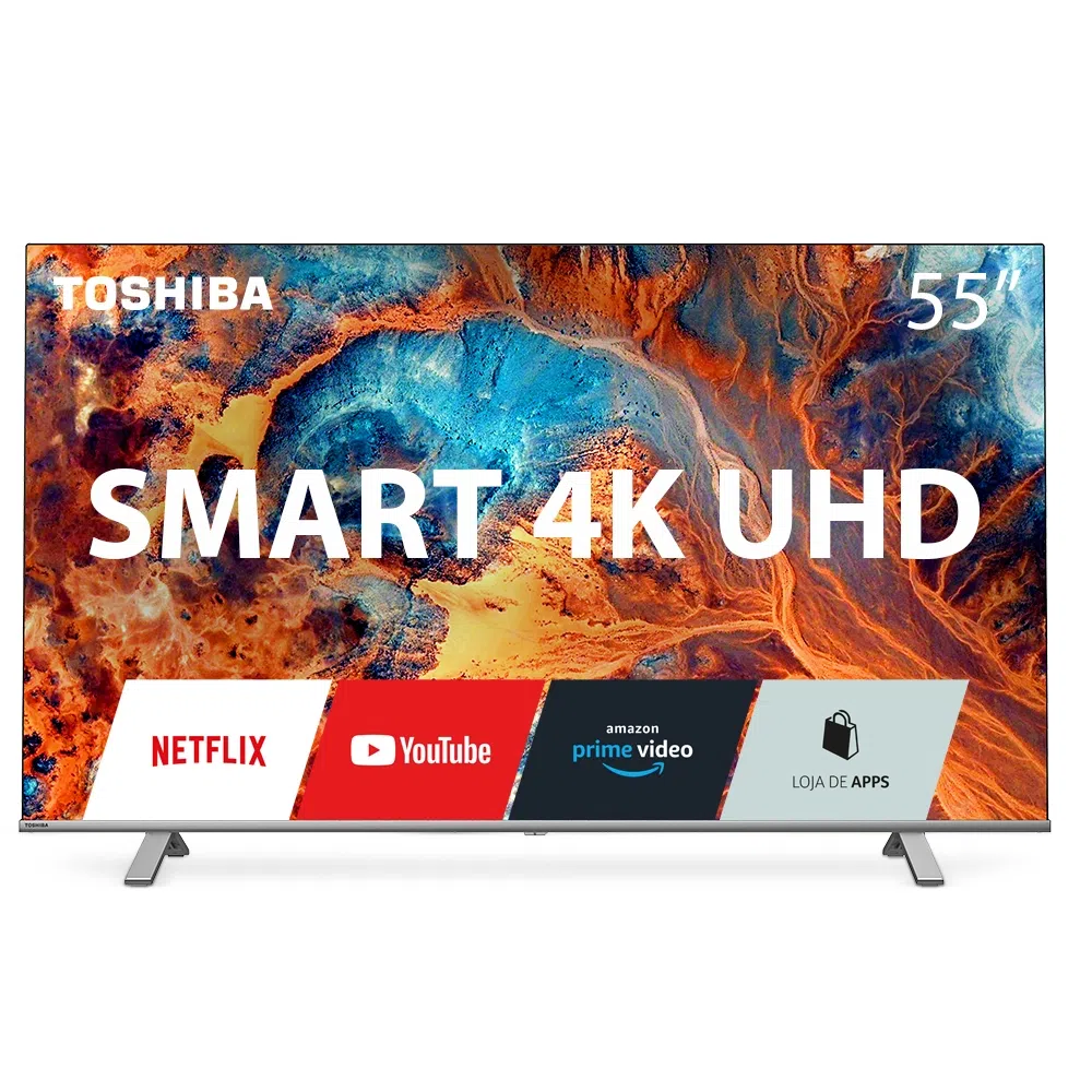TELA DISPLAY Smart Tela DLED 55'' 4K Toshiba 55C350KB - Imagem 2